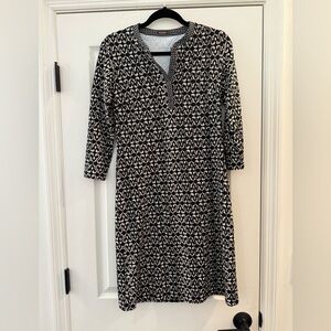 J. McLaughlin Biscayne Catalina Cloth Women's Dress Size Small Black Cream